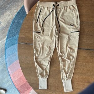 ASRV TETRA-LITE® INLAY POCKET HIGH RIB JOGGER in SAND SMOKE